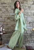 Rustic Nature Bubble Cotton Waterfall Jacket Washed Lawn